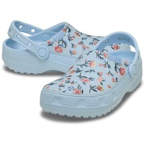 Classic Crafted Floral Clog (Blue Frost)
